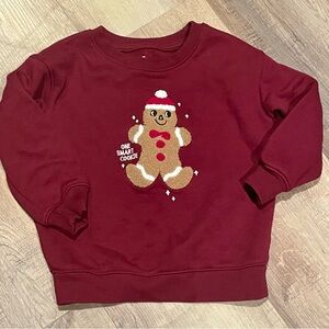 Cat & Jack Toddler Christmas Gingerbread Sweatshirt